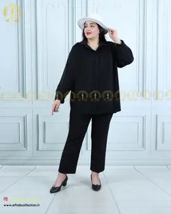 شومیز مجلسی جلو گیپور سایزبزرگ 4651