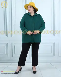 شومیز مجلسی جلو گیپور سایزبزرگ 4651