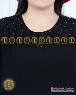 پیراهن مجلسی نگین مروارید سایزبزرگ 4752