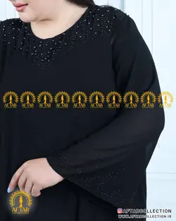 پیراهن مجلسی نگین مروارید سایزبزرگ 4752