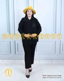 شومیز جیب پولکی الیزا سایزبزرگ