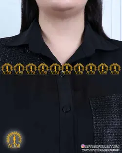 شومیز جیب پولکی الیزا سایزبزرگ