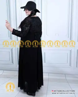 پیراهن مجلسی حریر گیپور سایزبزرگ 4839