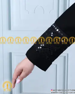 مانتو کتی پولک آیینه کاری سایزبزرگ 4857