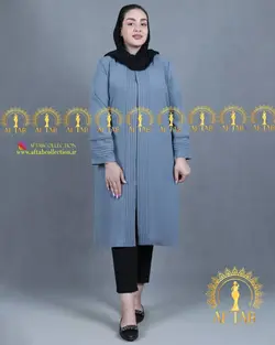 مانتو ابروبادی پلیسه دوزی سایز بزرگ