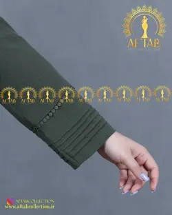 مانتو ابروبادی پلیسه دوزی سایز بزرگ