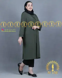 مانتو ابروبادی پلیسه دوزی سایز بزرگ