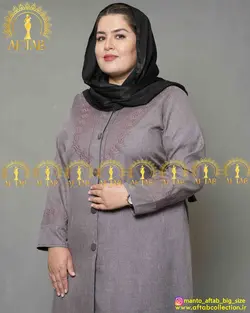 مانتو اداری شانتون دونخ سایزبزرگ