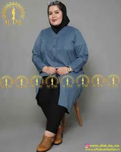 مانتو اداری شانتون دونخ سایزبزرگ