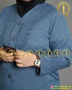 مانتو اداری شانتون دونخ سایزبزرگ