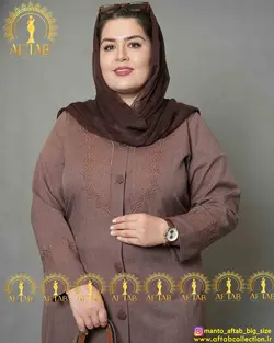 مانتو اداری شانتون دونخ سایزبزرگ