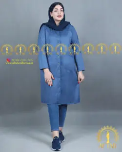 مانتو اداری شانتون سایز بزرگ