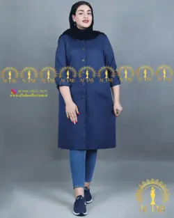 مانتو اداری شانتون سایز بزرگ