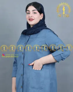 مانتو اداری شانتون سایز بزرگ