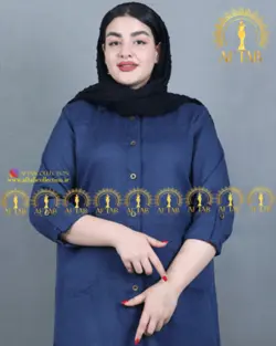 مانتو اداری شانتون سایز بزرگ