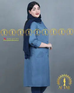 مانتو اداری شانتون سایز بزرگ