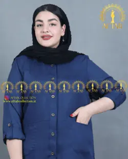 مانتو اداری شانتون سایز بزرگ