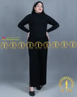 شلوار کرپ راسته گشاد سایز بزرگ