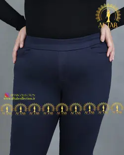 شلوار کتان کمرکش سایز بزرگ