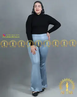 شلوارچرم دمپا گشاد سایز بزرگ