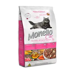 غذای خشک گربه باطعم مرغ و ماهی مونلو 15 کیلوگرم Monello