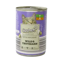 کنسرو گربه با طعم بوقلمون کچت Cachet