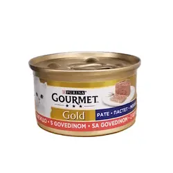 کنسرو گربه با طعم گوشت گاو گورمت Gourmet