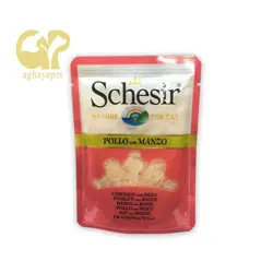 پوچ شسیر طعم مرغ و بیف - schesir