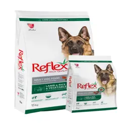 غذای خشک سگ رفلکس با طعم گوشت بره،برنج و سبزیجات _ Reflex