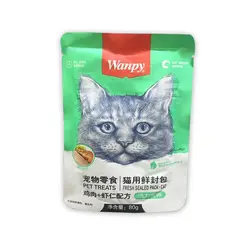 پوچ گربه ونپی  طعم مرغ و میگو _wanpy