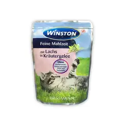 پوچ گربه وینستون با طعم ماهی سالمون-winston