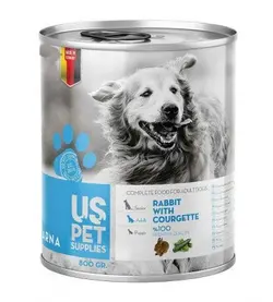 کنسرو سگ یو اس پت با طعم خرگوش و کدو سبز _uspet