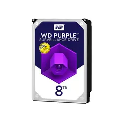 هارد دیسک اینترنال وسترن دیجیتال سری بنفش مدل Purple ظرفیت 8 ترابایت گارانتی 28 ماهه یونیک