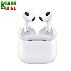 هدفون بی سیم اپل مدل AirPods 3 همراه با محفظه شارژ