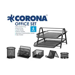 ست رومیزی 6 تکه فلزی کرونا