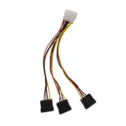 کابل تبدیل برق ۴ پین 1 به 3 ساتا