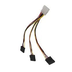 کابل تبدیل برق ۴ پین 1 به 3 ساتا
