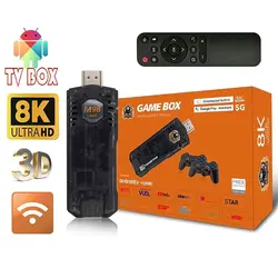 قیمت و خرید کنسول بازی + اندروید باکس مدل Game Box 8K Ultra HD ظرفیت 64 گیگ | اهوراشاپ