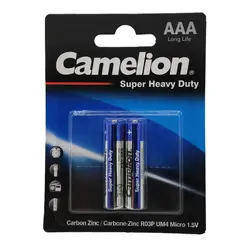 باتری 2 تایی نیم قلمی Camelion Long Life AAA پکدار