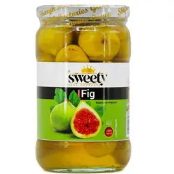 کمپوت انجیر شیشه ای Sweety وزن 920 گرم