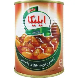 کنسرو لوبیا چیتی با سس گوجه فرنگی ایلیکا - 400 گرم