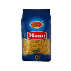 ماکارونی فرمی ورمیشل (رشته سوپ) مانا - 500 گرم