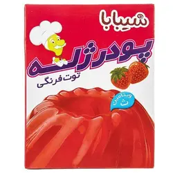 پودر ژله توت فرنگی شیبابا - 100 گرم