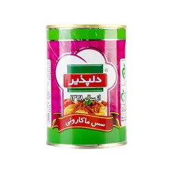 کنسرو سس (مایه) ماکارونی با سویا دلپذیر - 400 گرم