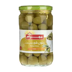زیتون شور ویژه مهرام - مقدار 670 گرم