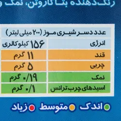 دسر نوشیدنی موز دنت - 1 لیتر