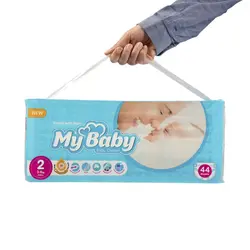 پوشک مای بیبی آبی سری مهربان با پوست سایز 2 - 44 عددی