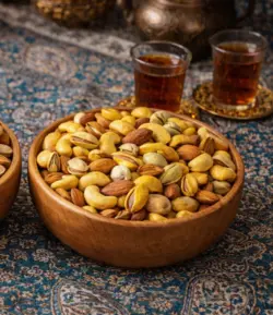 آجیل چهار مغز شور اعلا با پسته پوست دار