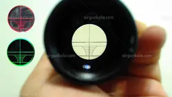 خرید دوربین تفنگ بادی تاکتیکال چراغدار 2-6*28 | 2-6x28 Rifle Scope | ایرگان کالا