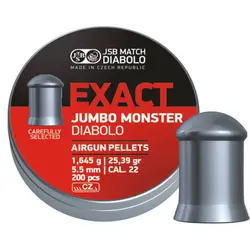 ساچمه تفنگ بادی جی اس بی اگزکت جامبو مانستر 5.5|200|25.39 | JSB Exact Jumbo Monster